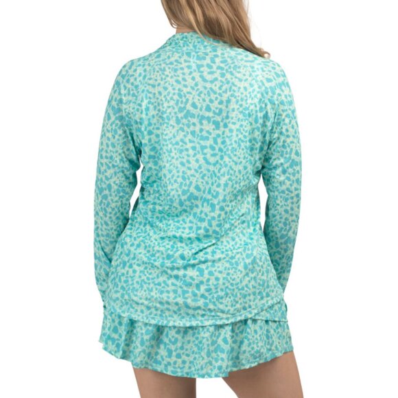 THE BUBBLE Rainbow Upf Hamilton Printed Long Sleeve Quarter Zip Jacket - Picture 2 of 2